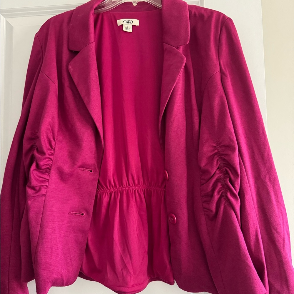 Cato Women's Fuchsia Blazer Size L